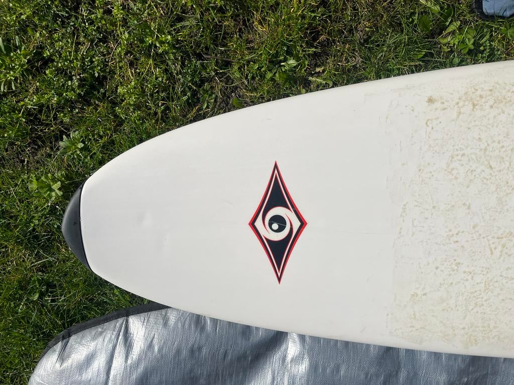 Bic Surfplank 7'2" (220cm) met tas - Ideaal voor beginners, Watersport en Boten, Golfsurfen, Ophalen, Zo goed als nieuw, Funboard