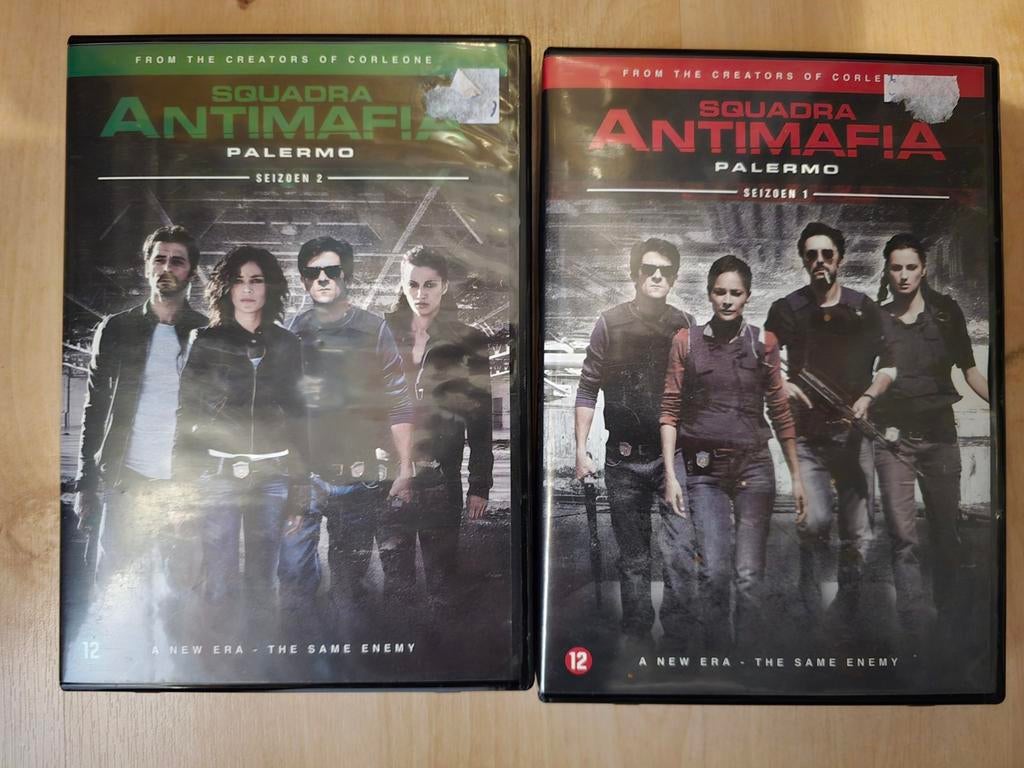 Squadra Antimafia Palermo Seizoen 1 & 2 DVD Boxset, Maffia en Misdaad, Gebruikt, Boxset, Ophalen of Verzenden