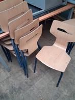10 houten stoelen, Ophalen, Gebruikt, Bruin, Vijf, Zes of meer stoelen