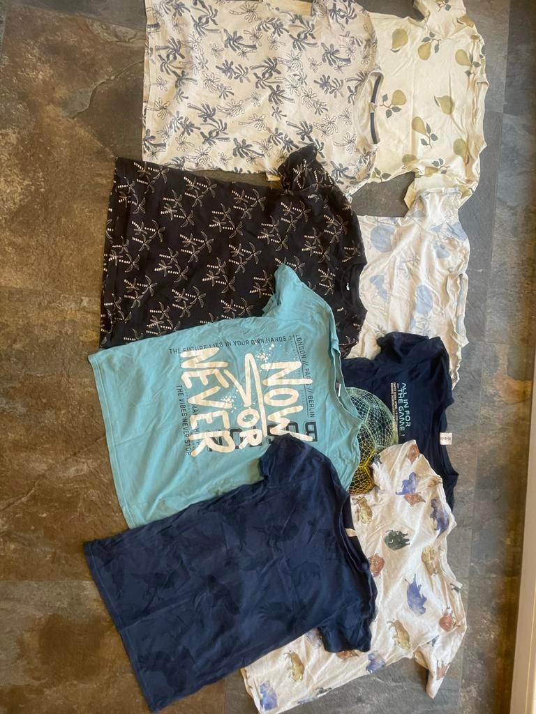 8 T-shirts maat 164, Kinderen en Baby's, Kinderkleding | Overige, Ophalen of Verzenden, Gebruikt, Jongen