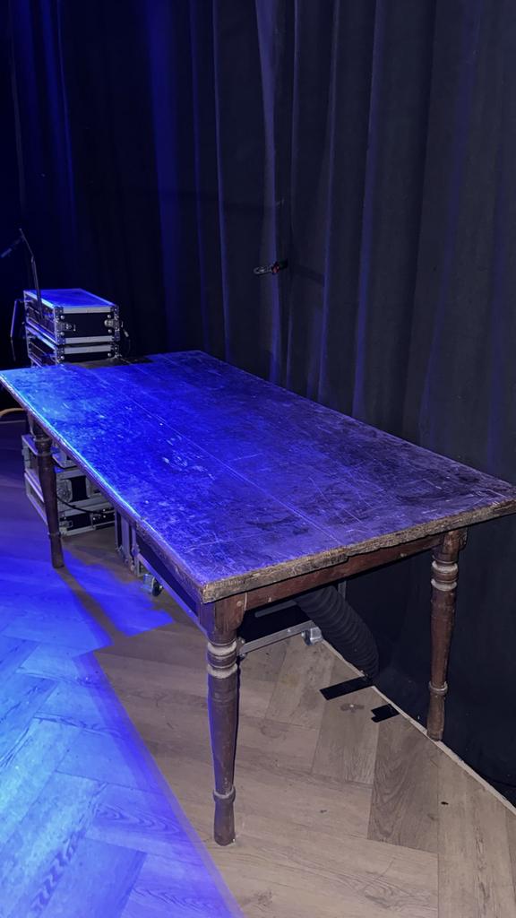 Kloostertafel 165x79x75, Gebruikt, 150 tot 200 cm, Vier personen, Rechthoekig