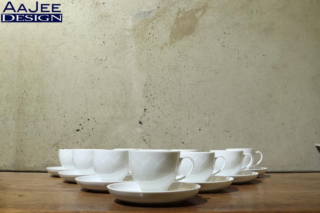 10 x Rosenthal - Kop & Schotel - Lotus - Bjorn Wiinblad, Ophalen of Verzenden, Zo goed als nieuw, Porselein, Kop en/of schotel