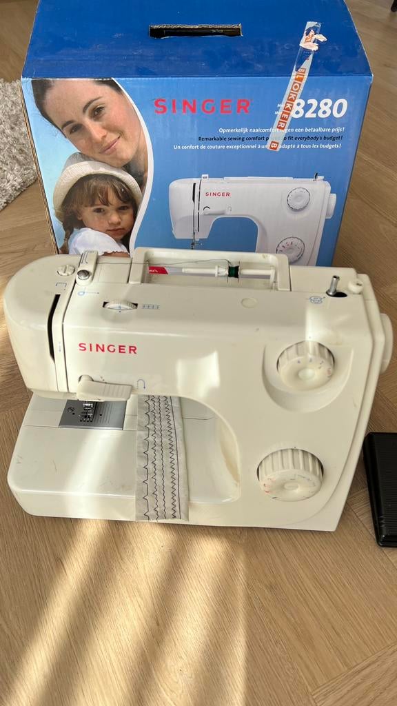 Naaimachine,  Singer 8280, Ophalen of Verzenden, Gebruikt, Naaimachine, Singer