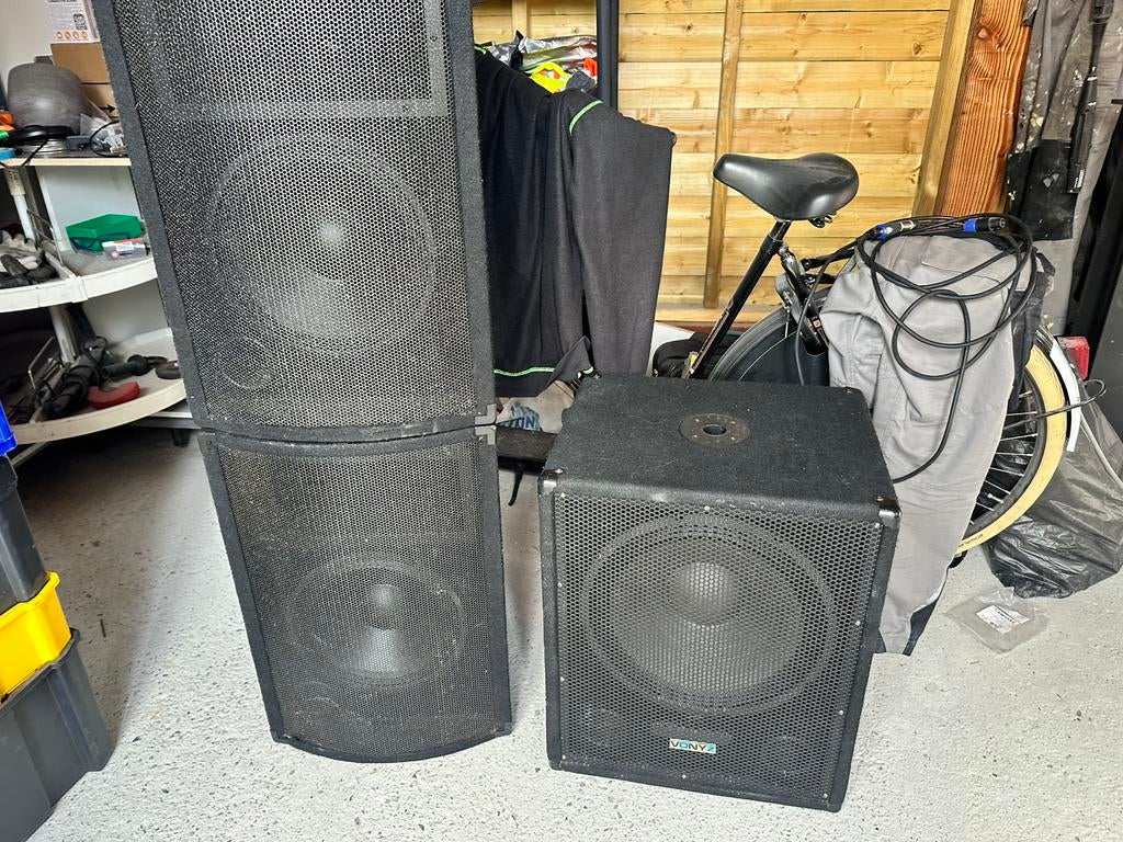Vonyx DJ setje, Subwoofer, Zo goed als nieuw, 120 watt of meer, Ophalen
