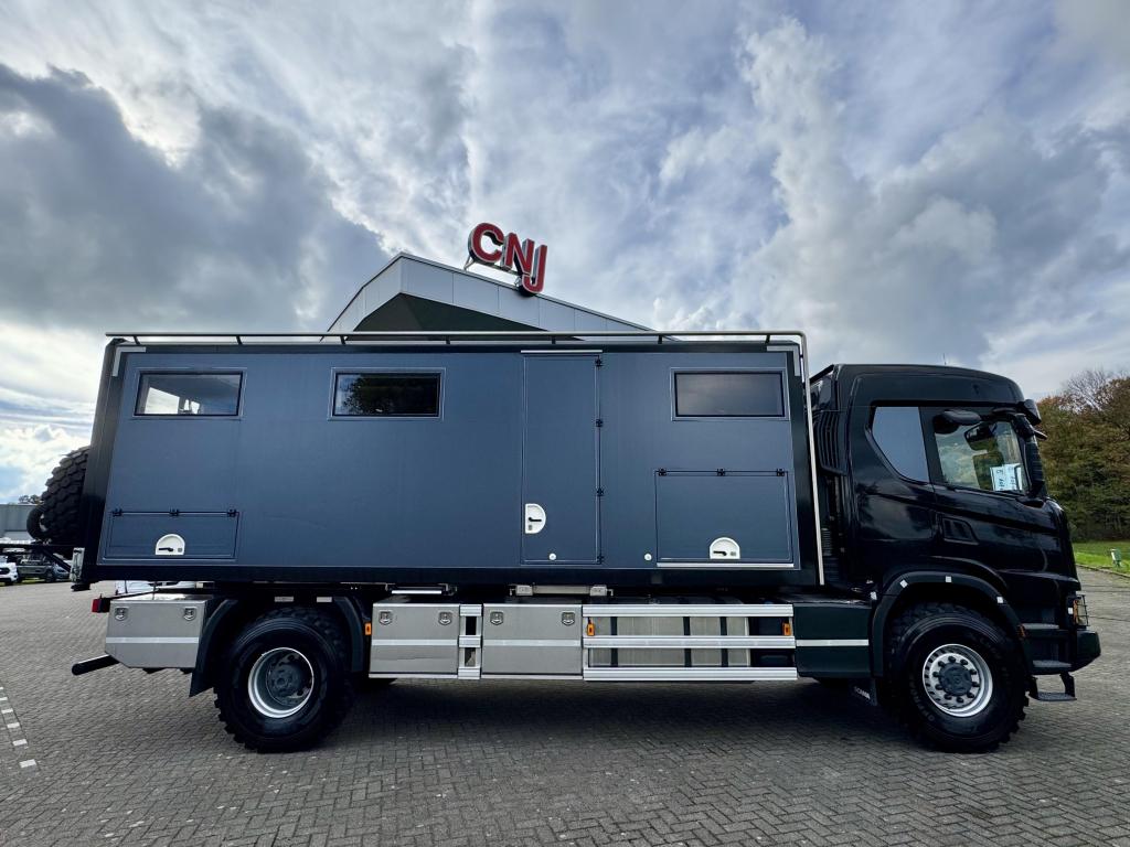 Scania 4x4 Expeditie camper Twiga opbouw, Caravans en Kamperen, Campers, Kluisje, Tot en met 2, Bedrijf, Diesel