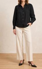 Loavies katoenen overhemd/blouse maat S, Zwart, Ophalen of Verzenden, Maat 36 (S), Loavies