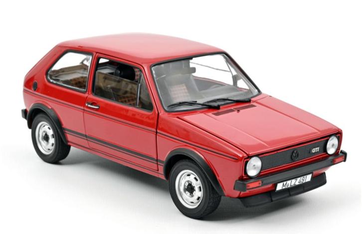 VW GOLF GTI 1976 rood schaal 1/18 NOREV ref: 188472, Hobby en Vrije tijd, Modelauto's | 1:18, Nieuw, Auto, Norev, Verzenden