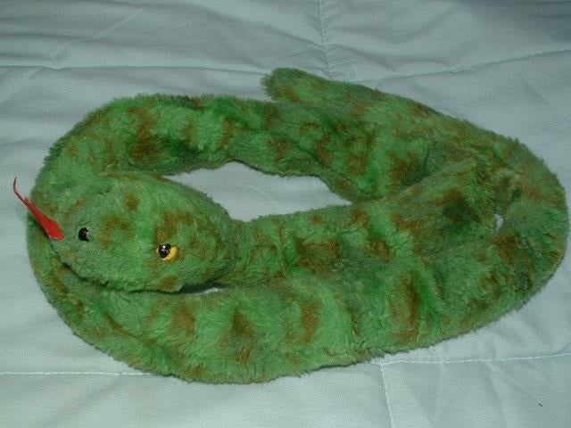 MOOIE SLANG FLEECE GROEN MET OLIJFGROENE VLEKKEN RO, Ophalen of Verzenden, Nieuw, Overige typen