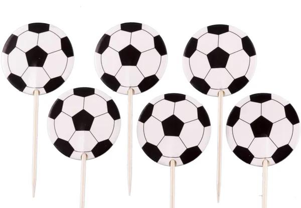Voetbal taart topper en cupcake set Goal, Versiering, Ophalen of Verzenden, Info@sweet-one.nl, Taarten of Cupcakes