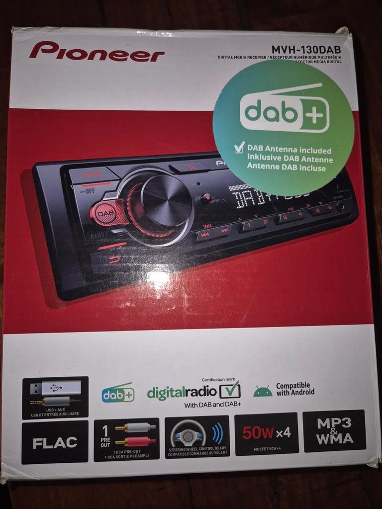 Pioneer MVH-130DAB Autoradio met DAB+ en USB, Ophalen of Verzenden, Zo goed als nieuw