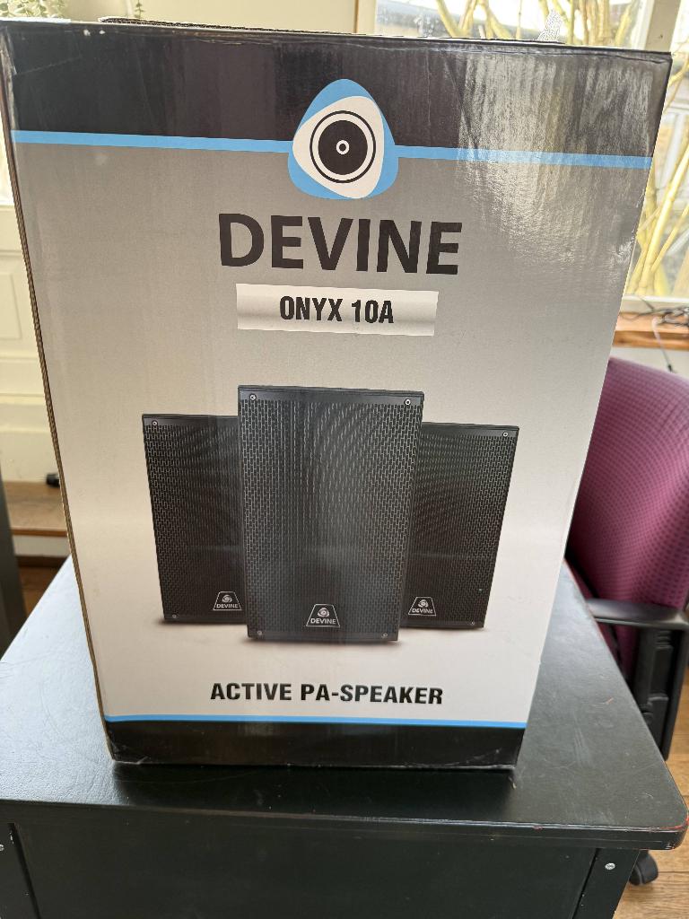 Te koop: Devine Onyx 10A actieve luidspreker – Nieuw, Overige typen, Nieuw, 120 watt of meer, Ophalen