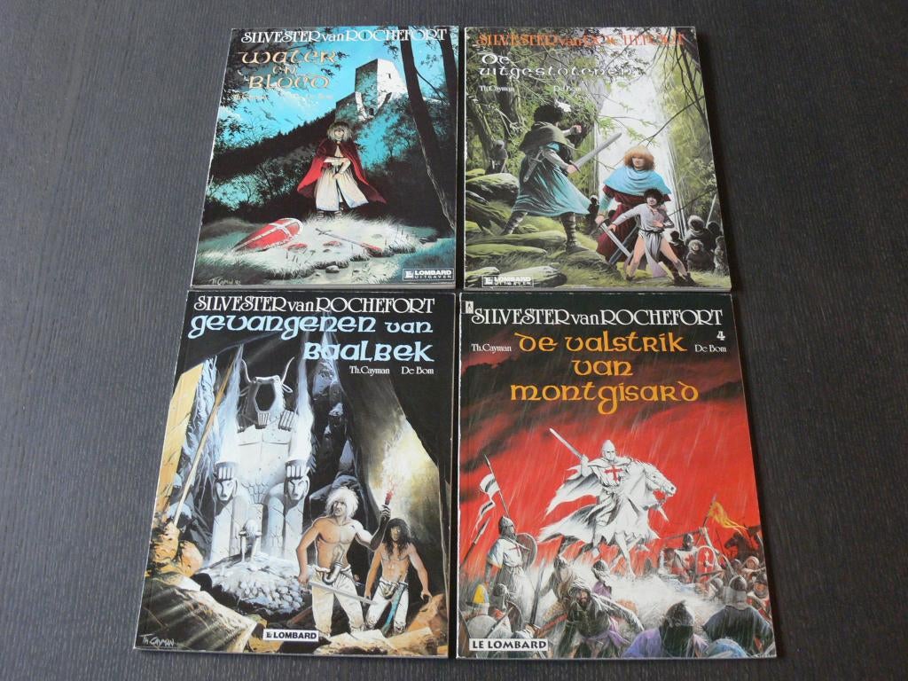 Silvester van Rochefort - 4 delen, Boeken, Stripboeken, Complete serie of reeks, Ophalen of Verzenden, Gelezen