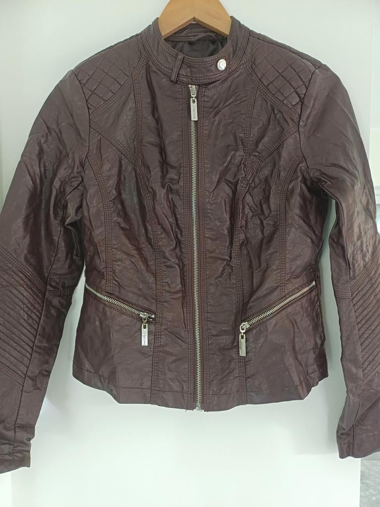 Rino & Pelle jas maat 36 nieuwstaat, Kleding | Dames, Jassen | Zomer, Bruin, Ophalen of Verzenden, Zo goed als nieuw, Maat 36 (S)