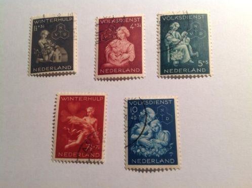 @@ 423-427 gestempeld @@, Postzegels en Munten, Postzegels | Nederland, Verzenden, Gestempeld