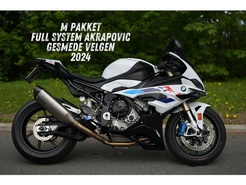 BMW S 1000 RR | M Pack | FULL Akra ! (bj 2024) 13,318 km, 4 cilinders, Motorrijbewijs A, Bedrijf, Onbekend