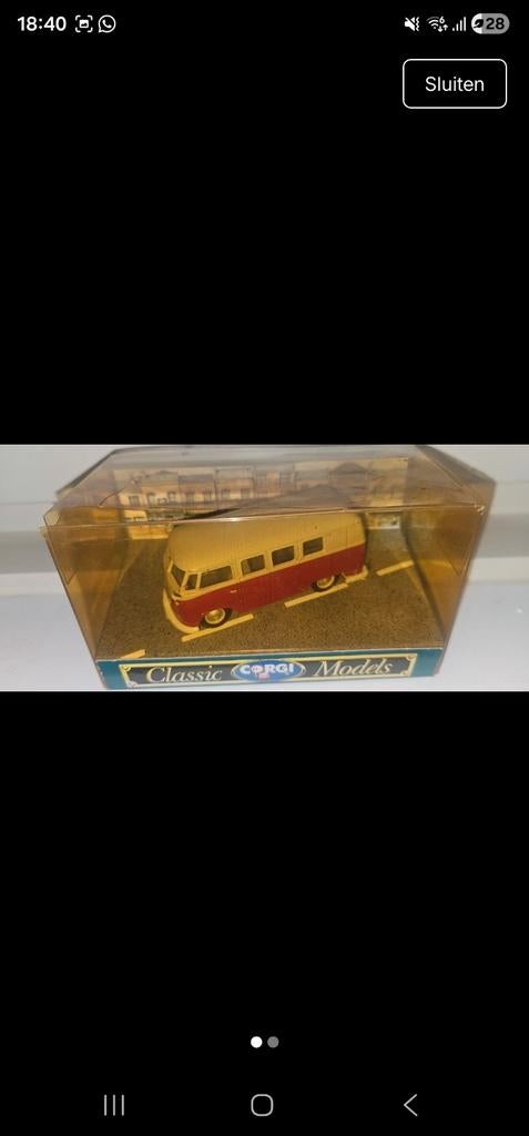 Corgi Classic Models VW Caravette 1:43, Verzenden, Zo goed als nieuw, Auto, Corgi