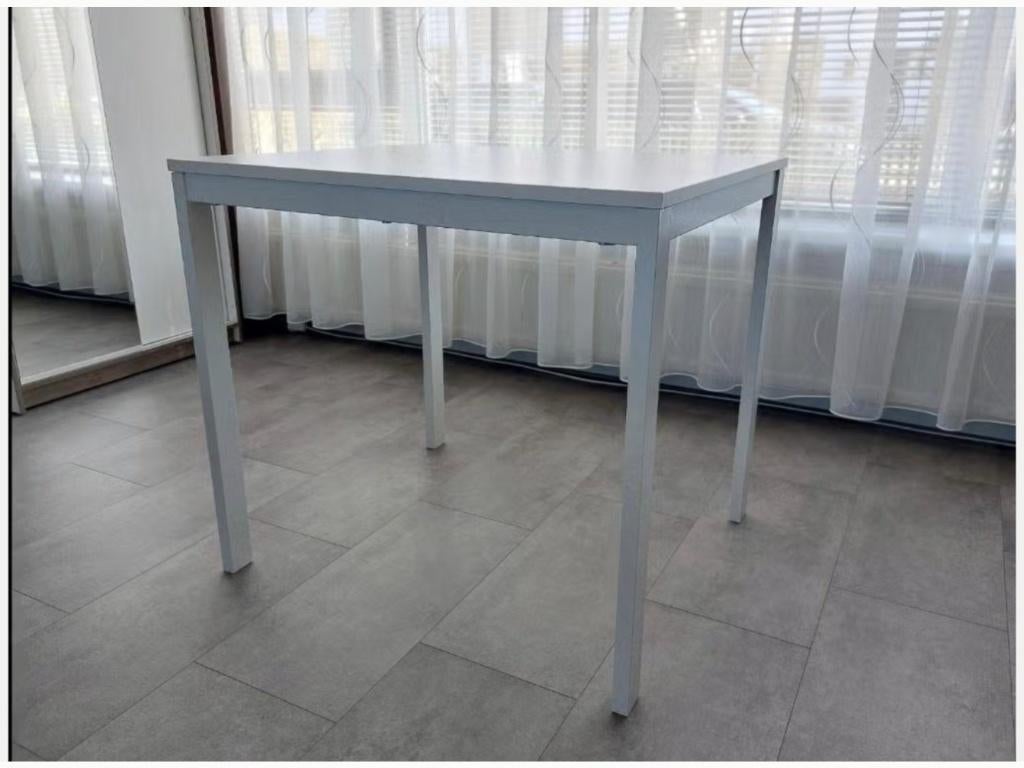 Witte Eettafel / Tafel 120 x 70, Huis en Inrichting, Tafels | Eettafels, Ophalen, 100 tot 150 cm, Overige materialen, 50 tot 100 cm