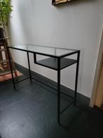 Ikea Vittsjö bureau, Huis en Inrichting, Ophalen, Gebruikt, 100 tot 150 cm, Glas