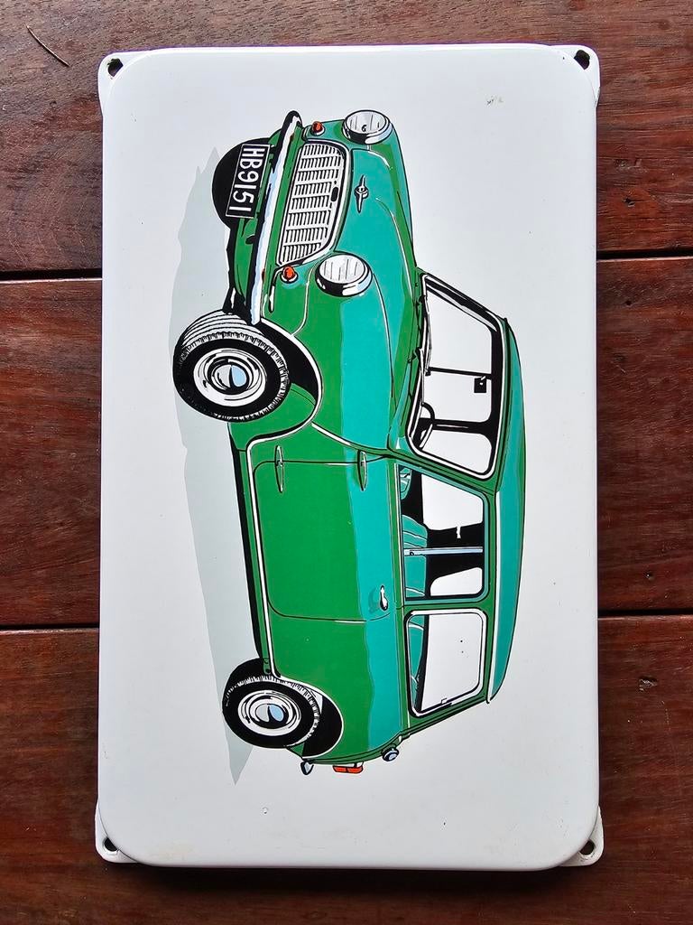 Emaille bord mini, Ophalen of Verzenden, Gebruikt, Reclamebord