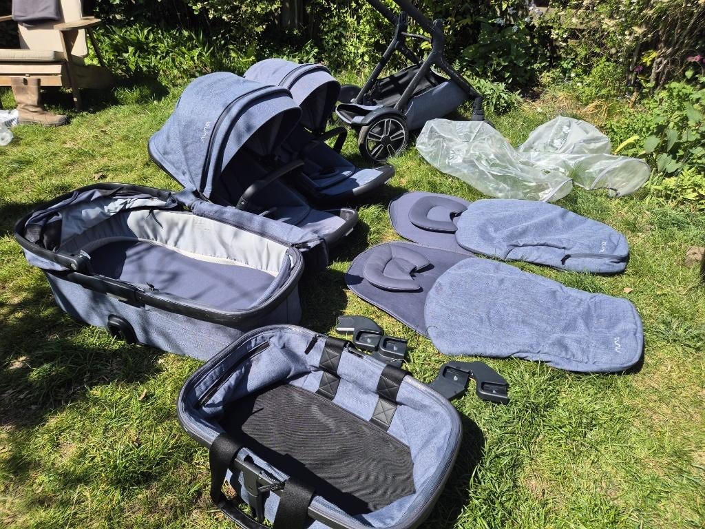 Kinderwagen Nuna Demi Grow (enkel en dubbele kinderwagen), Gebruikt, Verstelbare duwstang, Ophalen, Kinderwagen