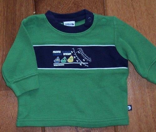Groene Gymboree trui t 50/56 NIEUW (0933) a, Kinderen en Baby's, Babykleding | Maat 50, Truitje of Vestje, Gymboree, Nieuw, Ophalen of Verzenden