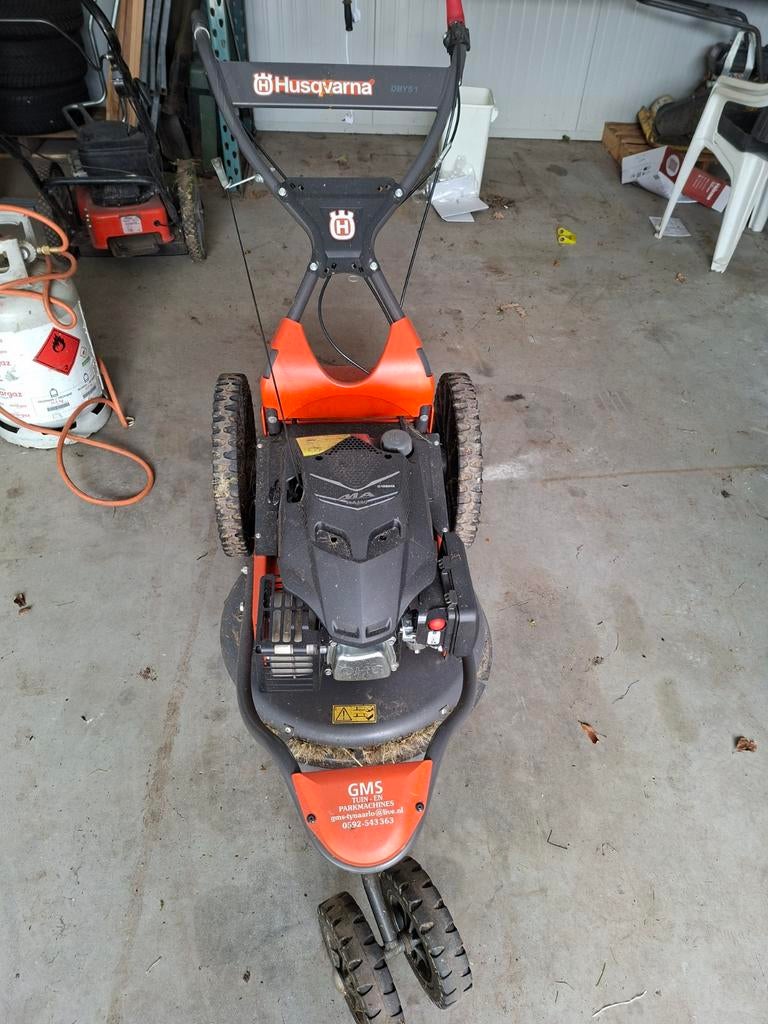 Husqvarna DBY51 Ruwterreinmaaier - Bedrijfsbeëindiging, Tuin en Terras, Grasmaaiers, Cirkelmaaier, Gebruikt, Ophalen of Verzenden