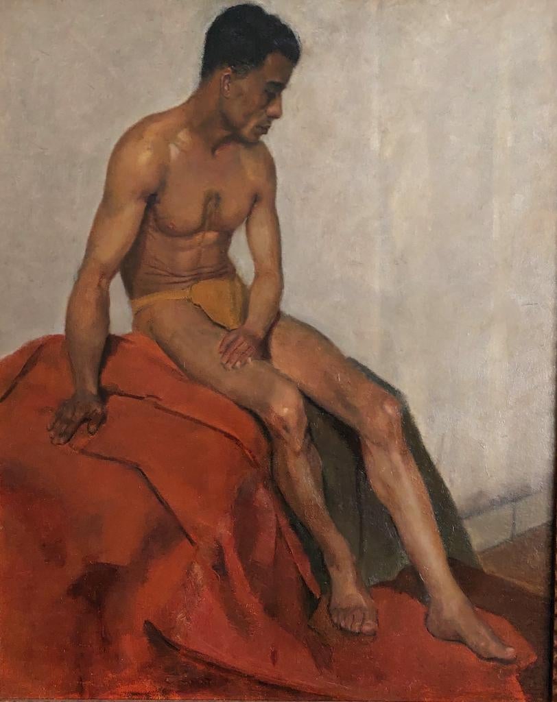Harry Maas ''naaktstudie '', Antiek en Kunst, Kunst | Schilderijen | Klassiek, Ophalen of Verzenden