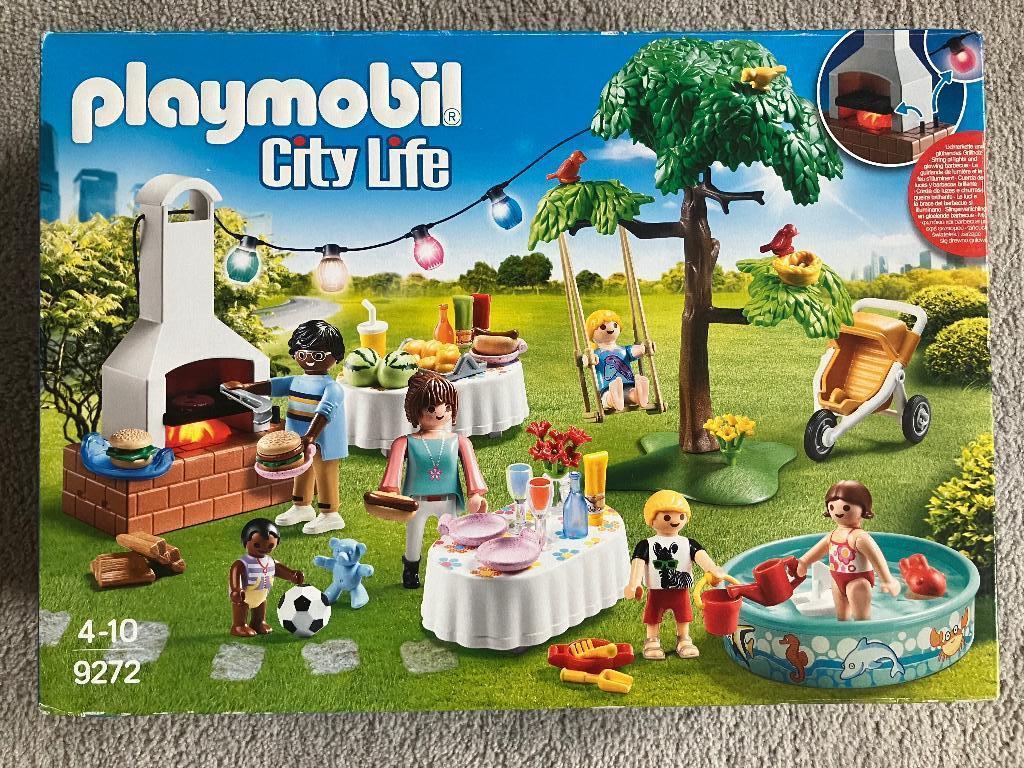 Playmobil City Life 9272 Familiefeest met barbecue, Ophalen of Verzenden, Nieuw, Complete set