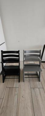 Tripp trapp stoelen te koop, Ophalen, Gebruikt, Zwart, Twee