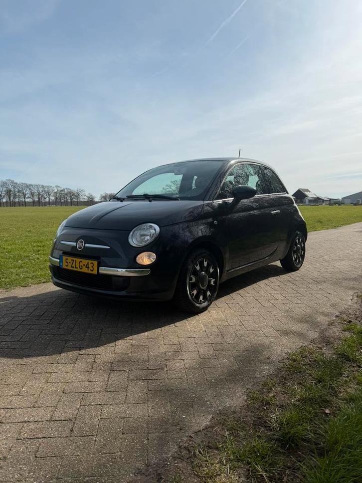 Fiat 500 1.2 69pk LPG 2013 Zwart, Auto's, Fiat, Particulier, Benzine, B, Hatchback, Handgeschakeld, Geïmporteerd, Zwart, Voorwielaandrijving