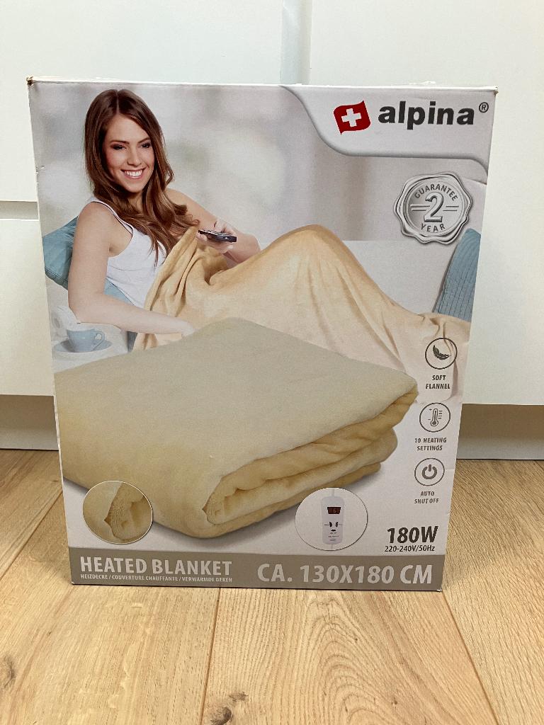 Alpina elektrische deken, Eenpersoons, Beige, Nieuw, Ophalen of Verzenden