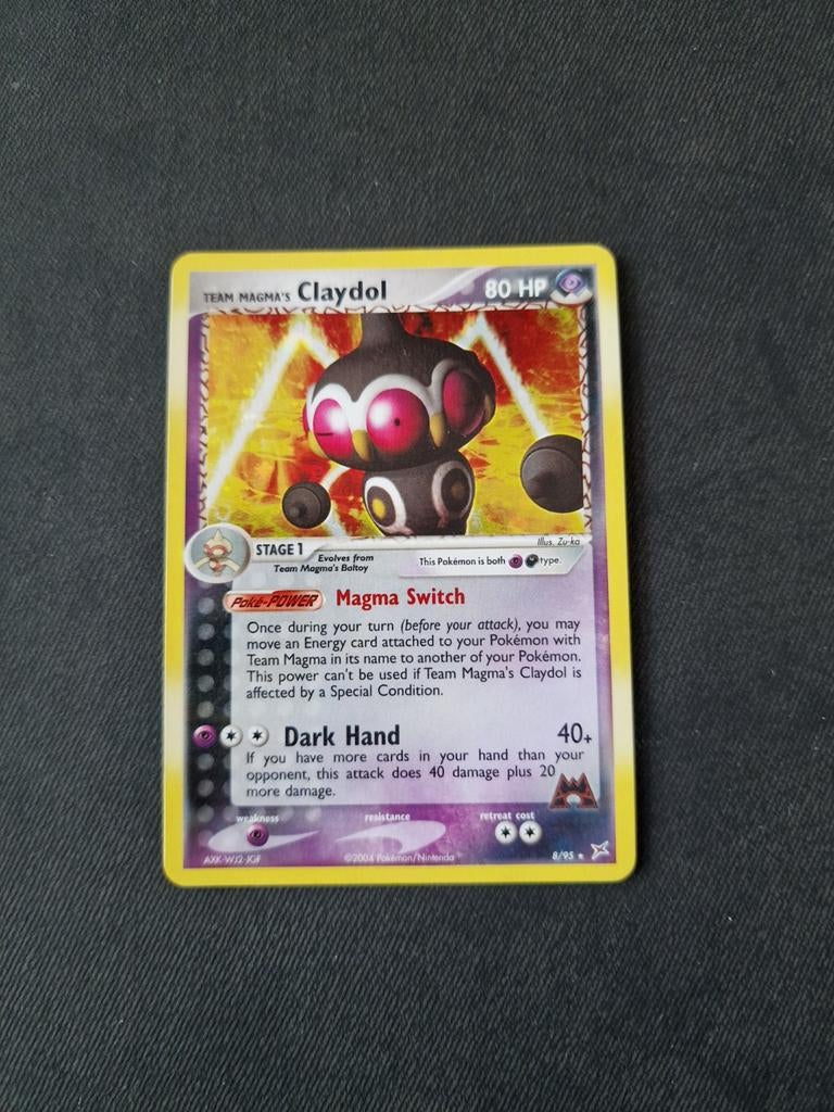 Team Magma's Claydol 8 Holo, Ophalen of Verzenden, Zo goed als nieuw