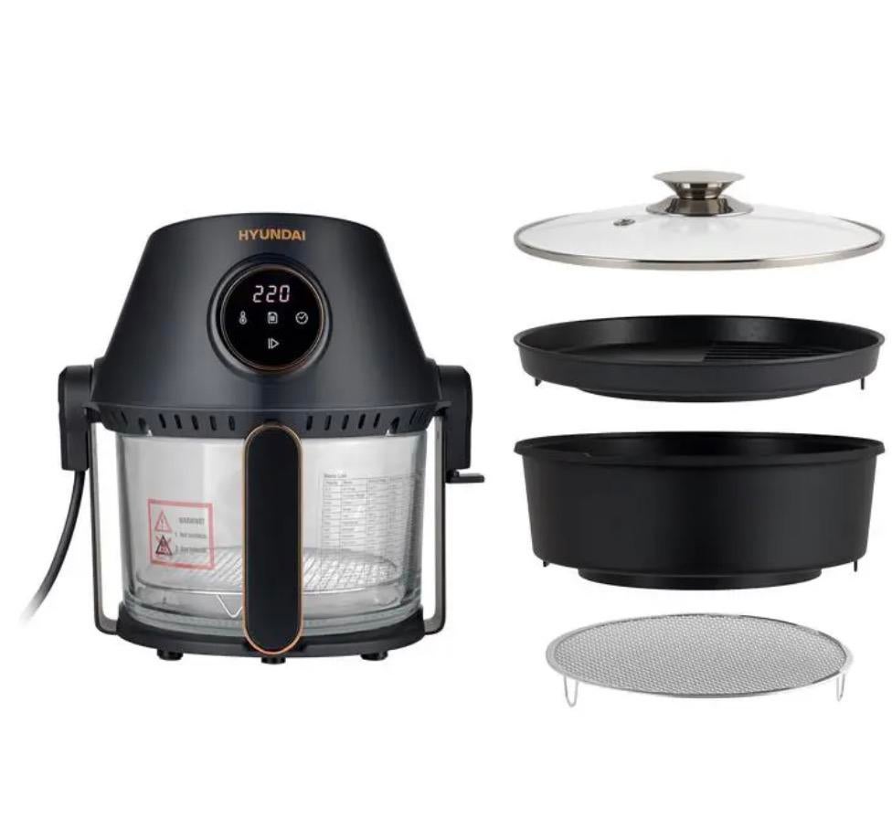 Hyundai 3-in-1 airfryer grill en hotpot, Ophalen of Verzenden, Nieuw, Airfryer