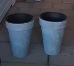 2 betonlook bloempotten prosperplast 35x28 cm, Ophalen, Kunststof, Gebruikt, Minder dan 60 cm