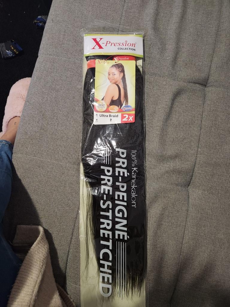X-Pression Ultra Braid haarverlenging zwart, Ophalen of Verzenden, Nieuw, Pruik of Haarverlenging