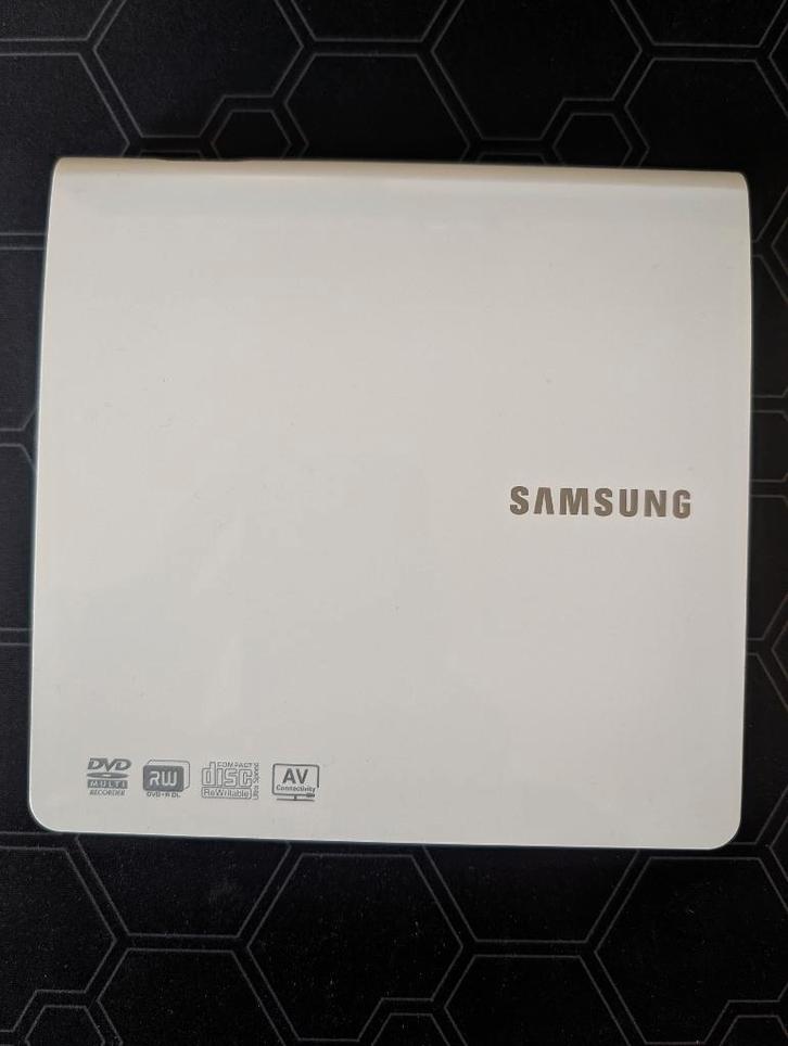 Samsung portable CD/DVD brander, Computers en Software, Optische drives, Gebruikt, Extern, Windows, Cd, Dvd, Ophalen of Verzenden