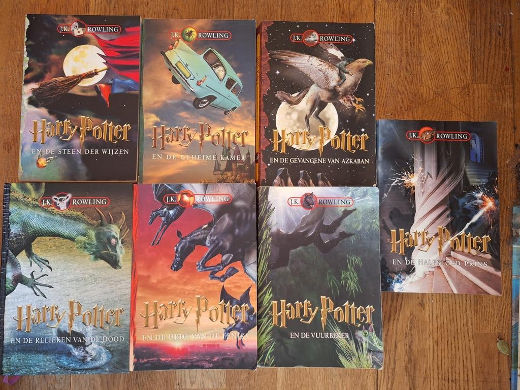 Harry Potter complete serie J.K. Rowling, Boeken, Ophalen of Verzenden, Gelezen