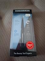 Tweezerman Slant pincet zwart glitter of zwart., Ophalen of Verzenden, Nieuw, Ogen