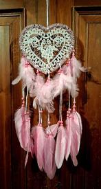 Roze hartvormige dreamcatcher / dromenvanger, Ophalen of Verzenden, Nieuw