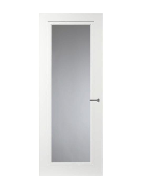 Svedex witte glasdeur 93 x 231,5 opdek rechtsdraaiend, 80 tot 100 cm, Binnendeur, Nieuw, Ophalen of Verzenden