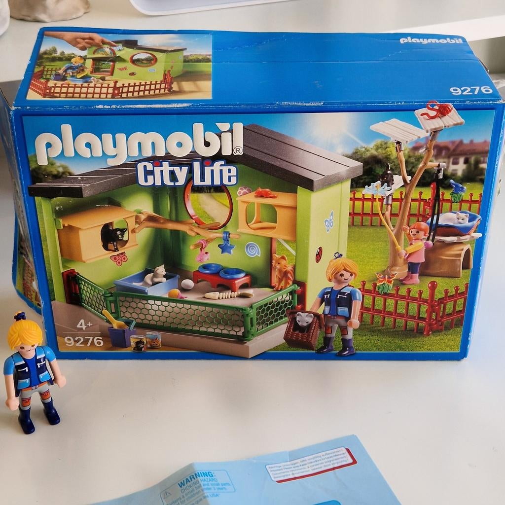 Playmobil City Life Kattenpension 9276, Ophalen of Verzenden, Zo goed als nieuw, Complete set