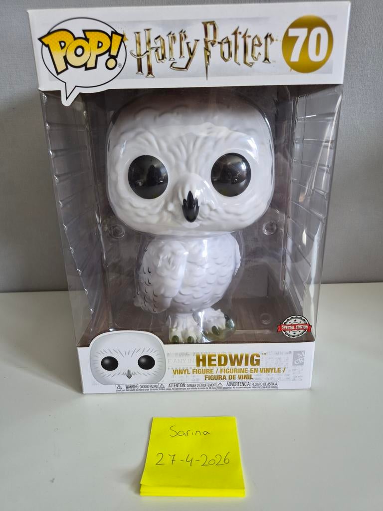 Funko pop harry potter hedwig 70, Verzamelen, Harry Potter, Ophalen of Verzenden, Zo goed als nieuw, Actiefiguurtje