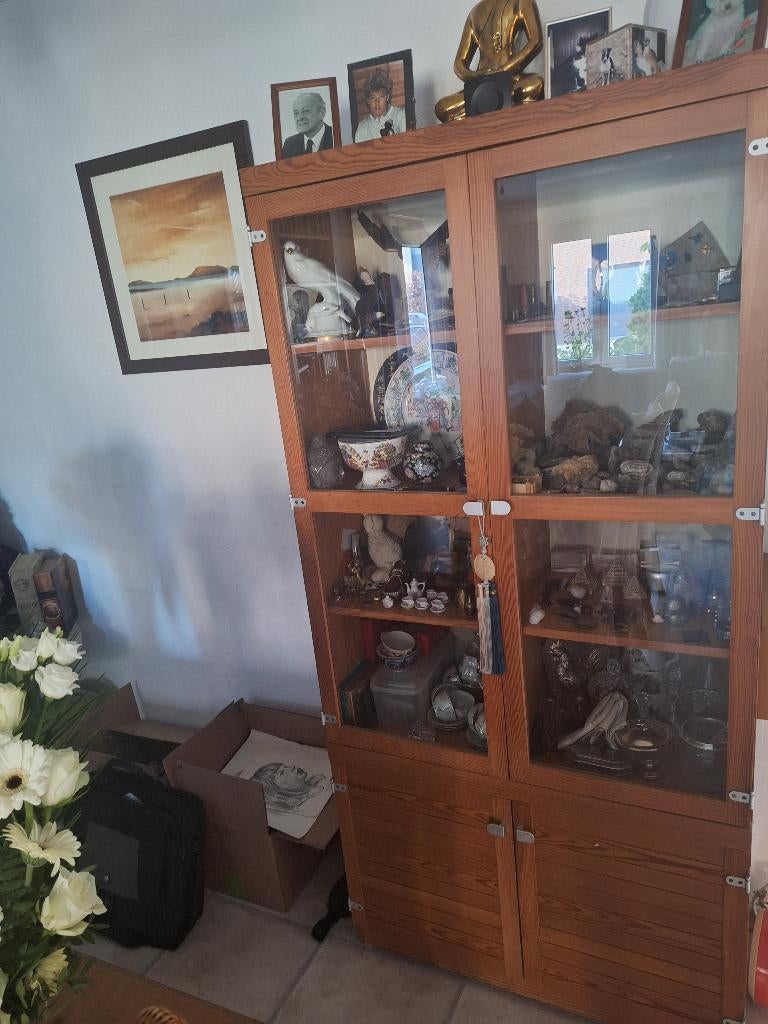 Vitrinekast, Ophalen, 50 tot 100 cm, 25 tot 50 cm, Gebruikt