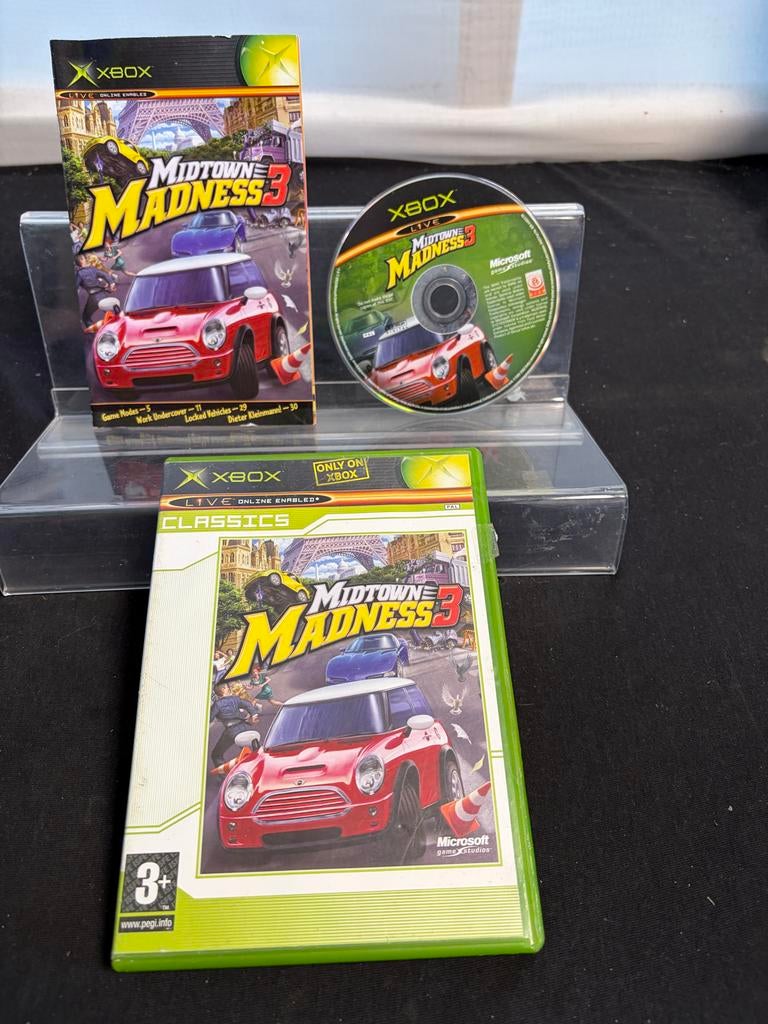 Midtown Madness 3 Xbox Original, Spelcomputers en Games, Town, Gebruikt, Xbox, Racen en Vliegen