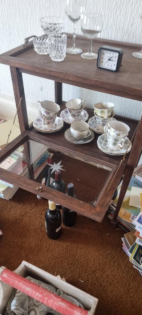 Antiek thee-kastje., Ophalen of Verzenden, Gebruikt