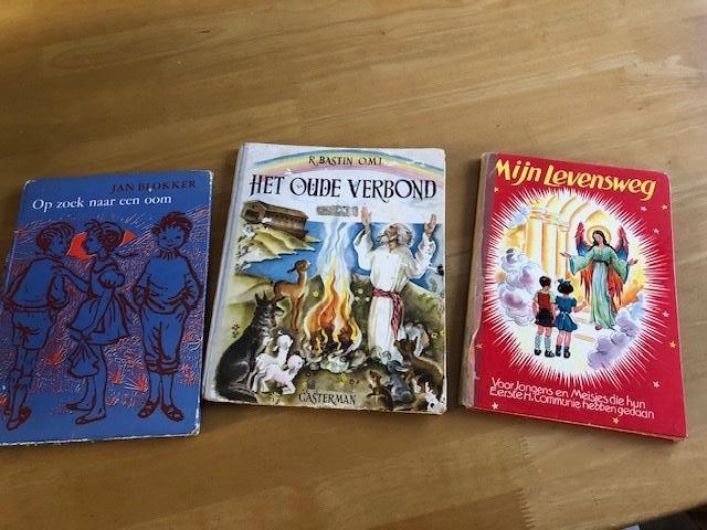 Te koop 3 antieke kinderboeken, Antiek en Kunst, Antiek | Boeken en Bijbels, Ophalen