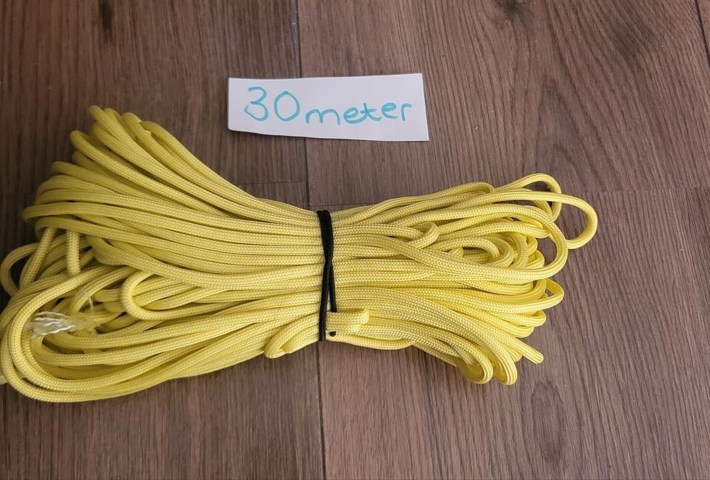 Paracord 30 meter geel, Ophalen of Verzenden, Nieuw