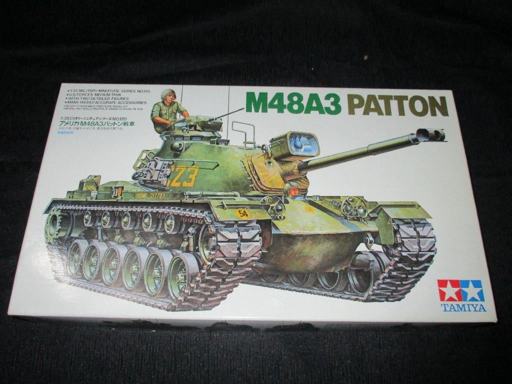 H-269,TAMIYA 1-35,NO,35120,M48A3 Patton, Overige merken, 1:32 tot 1:50, Overige typen, Nieuw