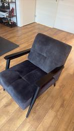 Antraciet fauteuil, Huis en Inrichting, Ophalen, Minder dan 75 cm, Zo goed als nieuw, 50 tot 75 cm