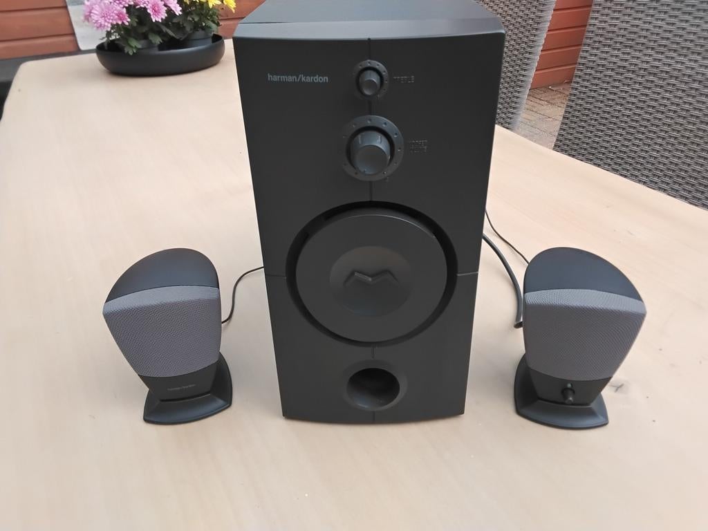 Harman Kardon HK395 Speaker en Subwoofer Set, Overige merken, Gebruikt, Ophalen of Verzenden, Complete surroundset
